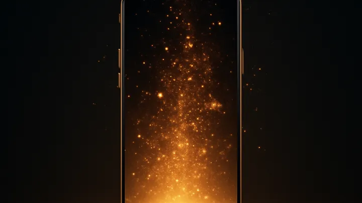 TKOK COM - Modern phone with glowing screen TKOK COM Modern phone with glowing screen